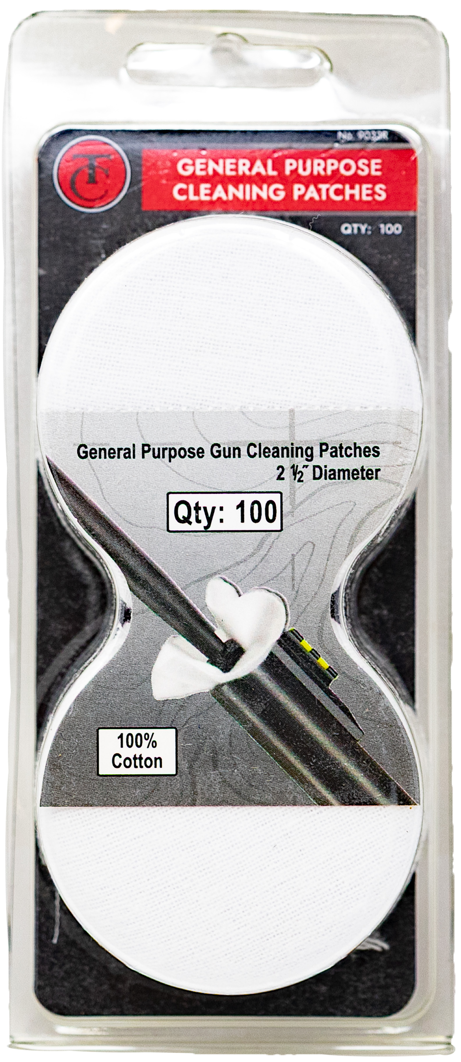 Thompson Center General Purpose Gun Cleaning Patches 2.5" Diameter 100/ct