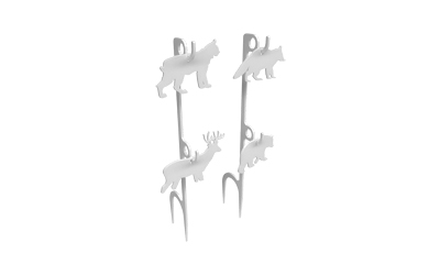 Birchwood Casey AR500 22 Rimfire 1/4" Steel Animal Target Kit 1/ct