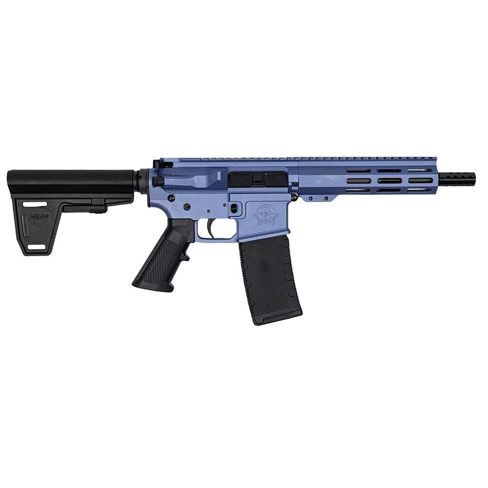 10 Ring GLFA 223 Wylde Braced Pistol .223 Wylde 30rd Magazine 7.5" Nitride Barrel Wild Orchid Finish
