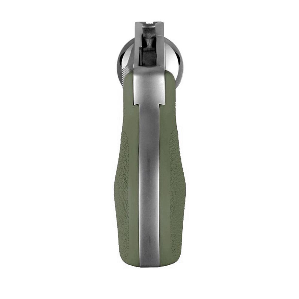 Hogue Overmolded Rubber Bantam Grip S&W Round Butt J-Frame Revolvers OD Green
