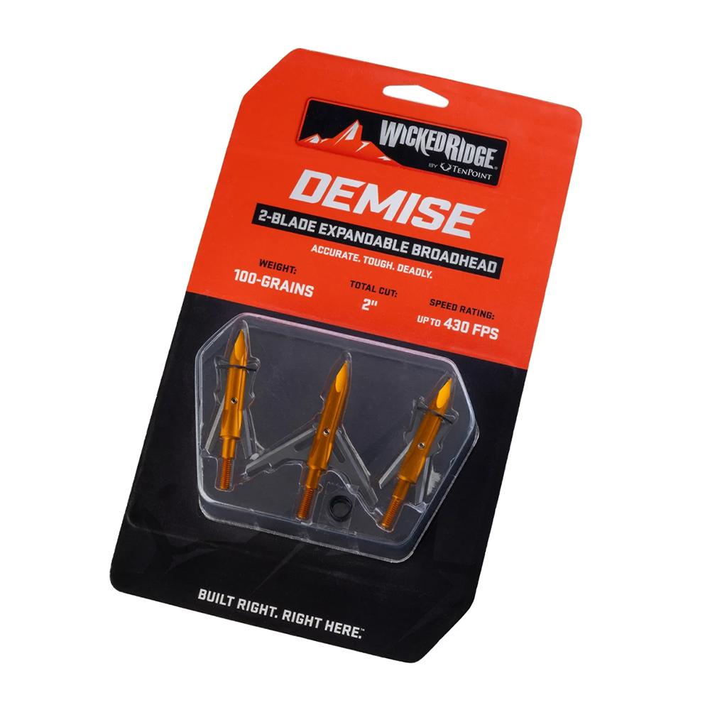 TenPoint Wicked Ridge Demise Broadhead 100 Grain 3/ct