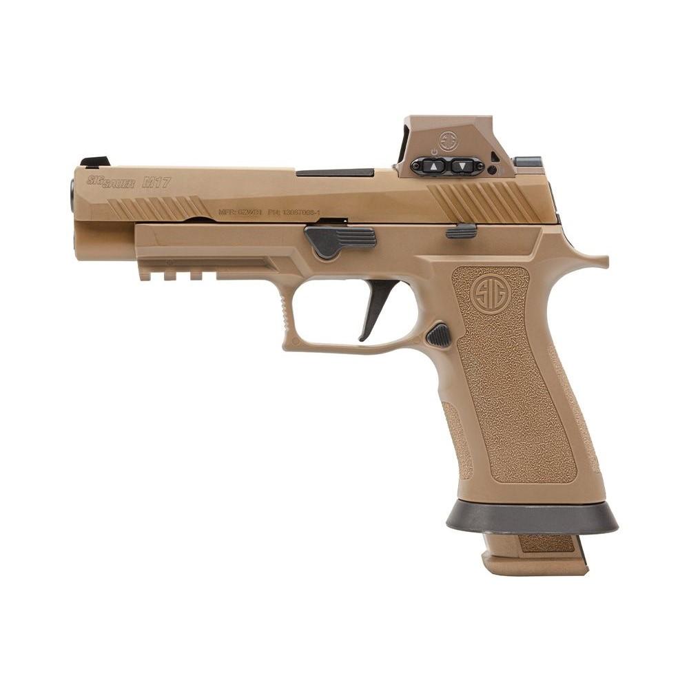 Sig Sauer M17X Handgun 9mm Luger 21rd Magazine (3) 4.7" Barrel Coyote with RomeoM17