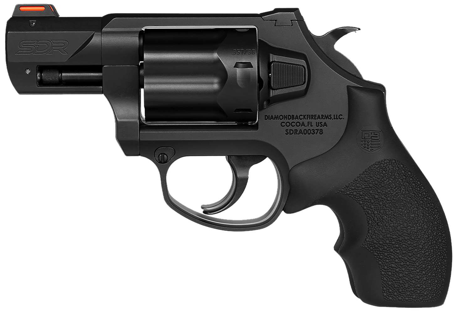Diamondback SDR Handgun .357 Mag 6rd Capacity 2" Barrel SA/DA Black Nitride+ Finish