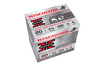 Winchester Xpert Steel Shotshells 20 ga 2-3/4" 3/4 oz 1325 fps #6 25/ct