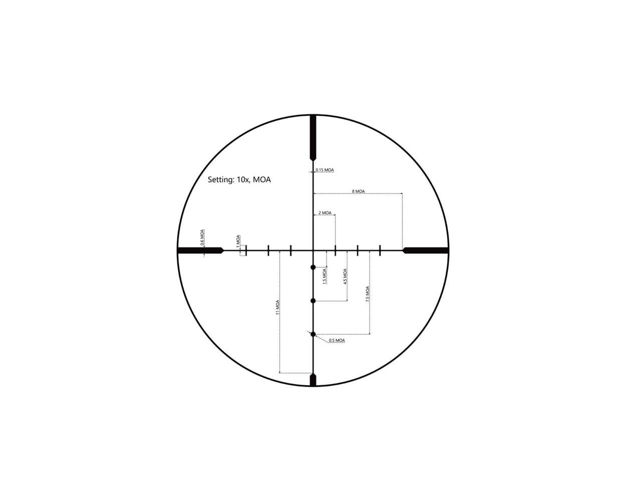 Viridian Green Laser EXCLUSIVE Viridian LYXA Rifle Scope 4-16x44 1" SFP BDC MOA Non-Illum Black