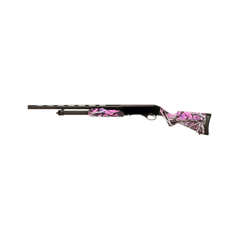 Savage Stevens 320 Field Grade Muddy Girl Compact Shotgun 20ga 3" Chamber 5rd Capacity 22" Barrel Pink Camo