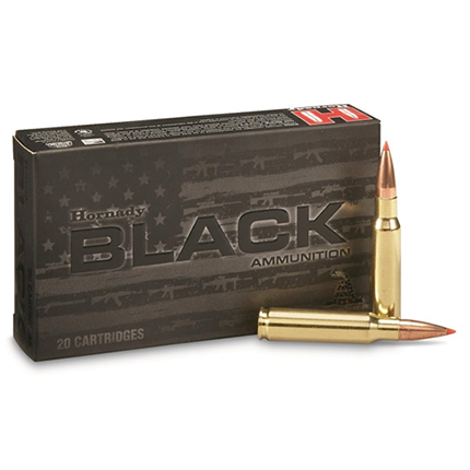 Hornady Black Rifle Ammunition .308 Win 155 gr A-MAX 2855 fps 20/ct