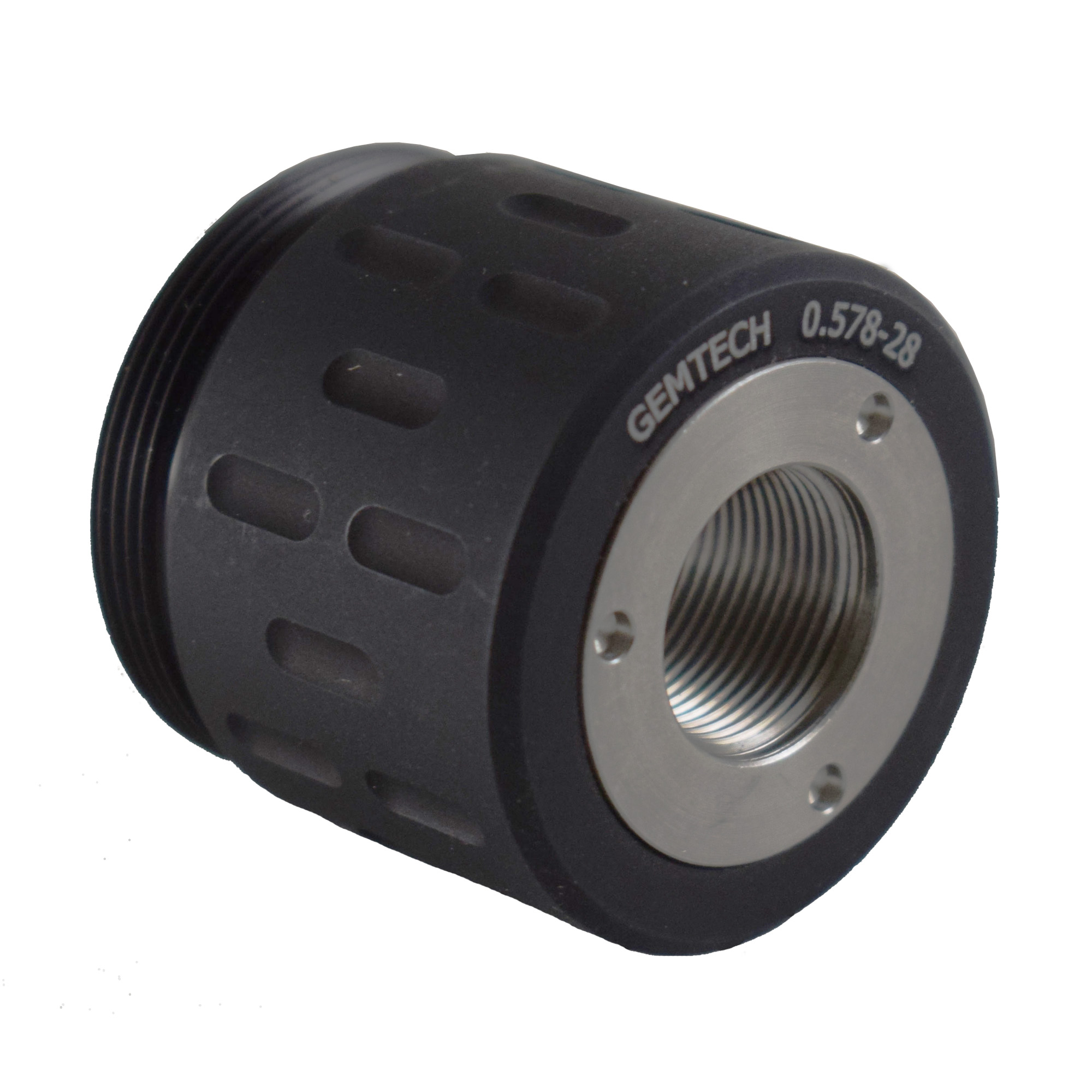 Gemtech Threaded Rear Mount Adaptor for GM-45/LUNAR-45 1/2-28 Thread