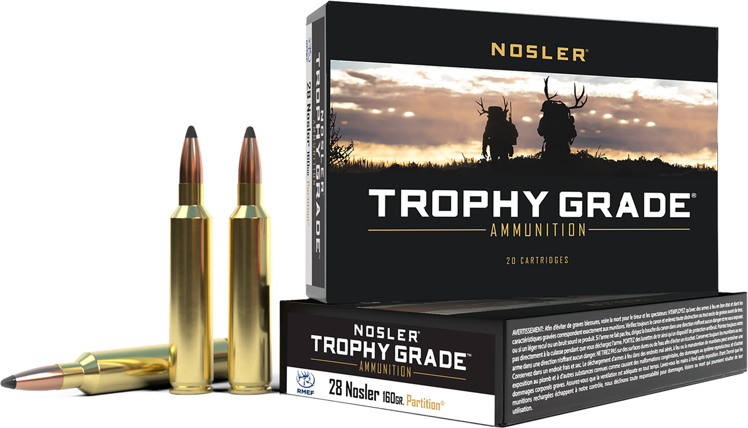 Nosler NOS 28NOS 160GR TG PART 20RD 10BX/CS
