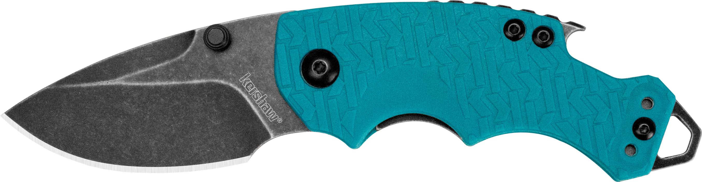 Kershaw Shuffle Folding Knife 2-2/5" Drop Point Blade Blackwash Finish/Teal