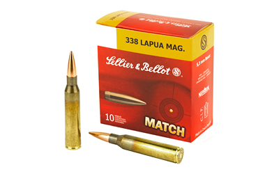 Mag-Tech/Sellier- Bellot Sellier & Bellot Rifle Ammunition .338 Lapua Mag 250gr HPBT 2848 fps 10/ct