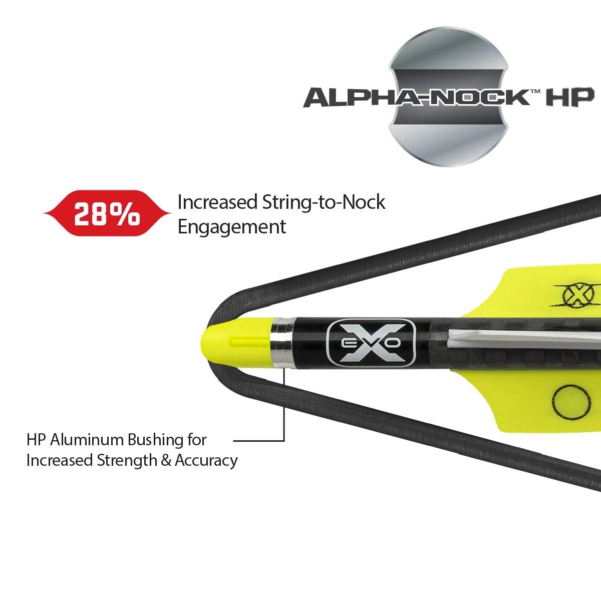 Tenpoint Pro Elite 400 Carbon Arrows 20" w/ Alpha-Nock HP .003" 6/pk