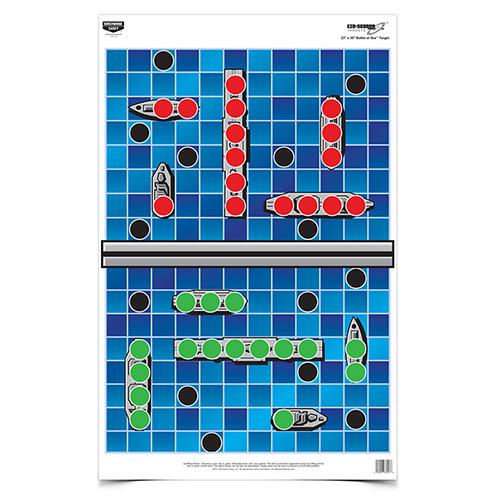 Birchwood EZE-Scorer 23" x 35" Battle at Sea Paper Target 5/ct Folded
