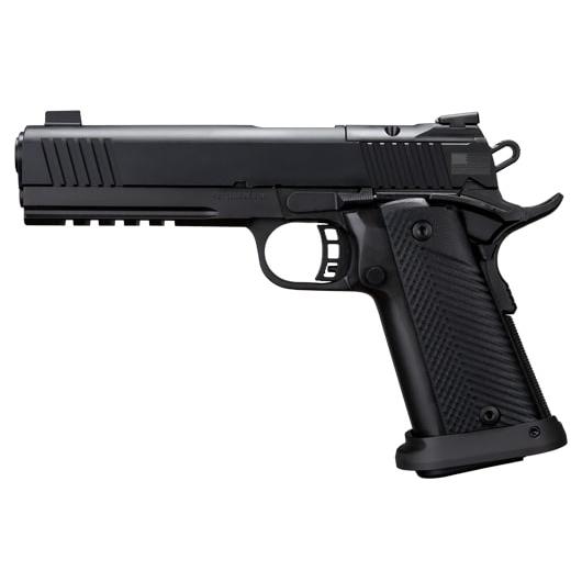 Rock Island - USA RIA USA 1911 A2 Tac Ultra AOS Handgun .45 Auto 13rd Magazine 5" Barrel Black