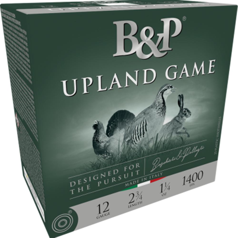 Baschiere & Pellagri USA Inc. B&P Upland Game Shotshells - 12 ga 2-3/4 In 1-1/4 oz #5 1400 fps 25/ct