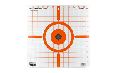 Birchwood Casey Rigid Paper Crosshair Sight-In Target 12" 10/ct