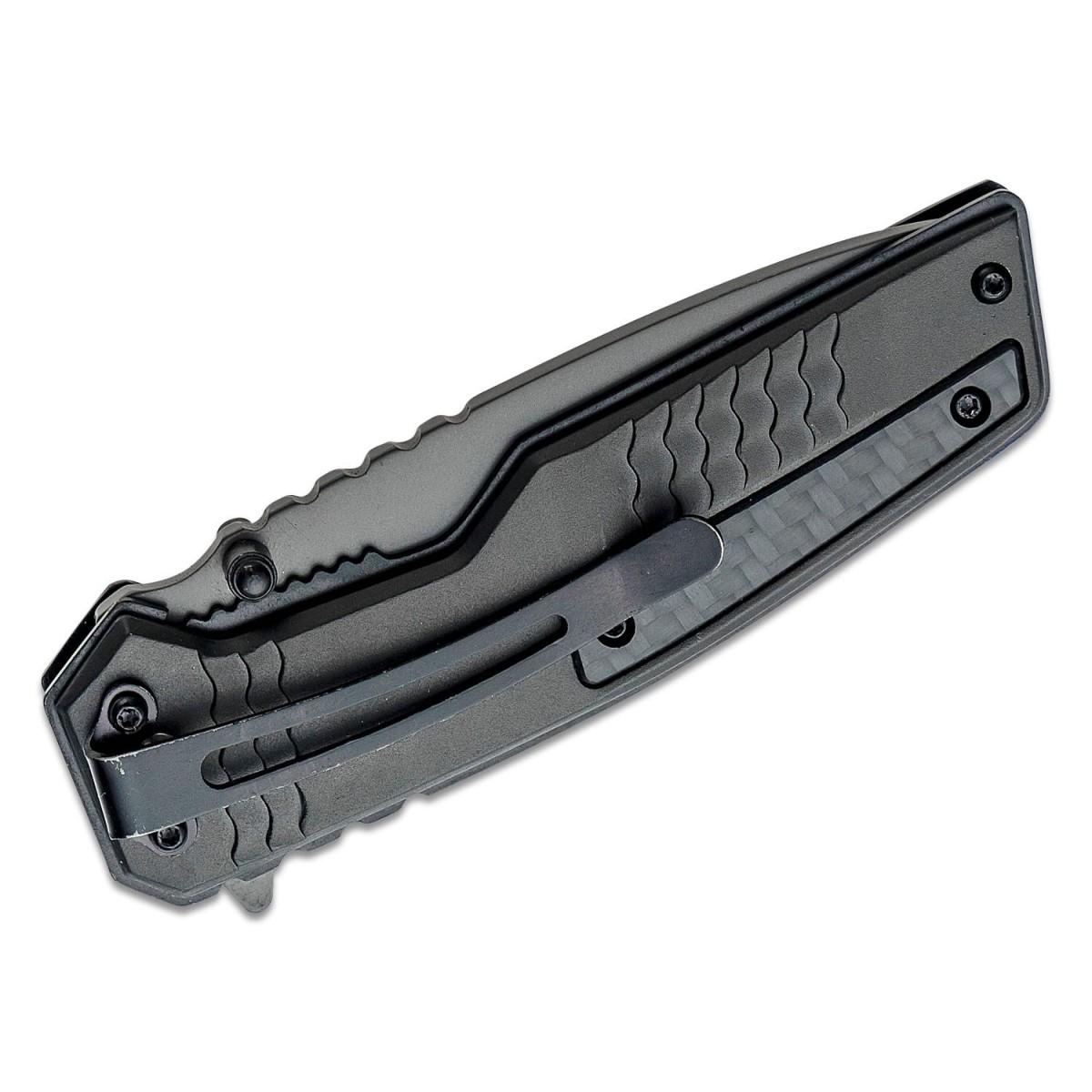 Battenfeld Knives Smith & Wesson Spec Ops Carbon Folding Knife 3 1/2" Blade Black