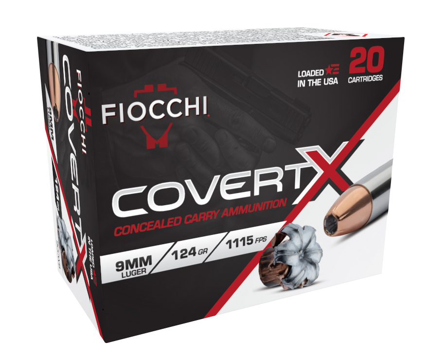 Fiocchi FIO 9MM 124GR COVERTX JHP 20R 10BX/CS