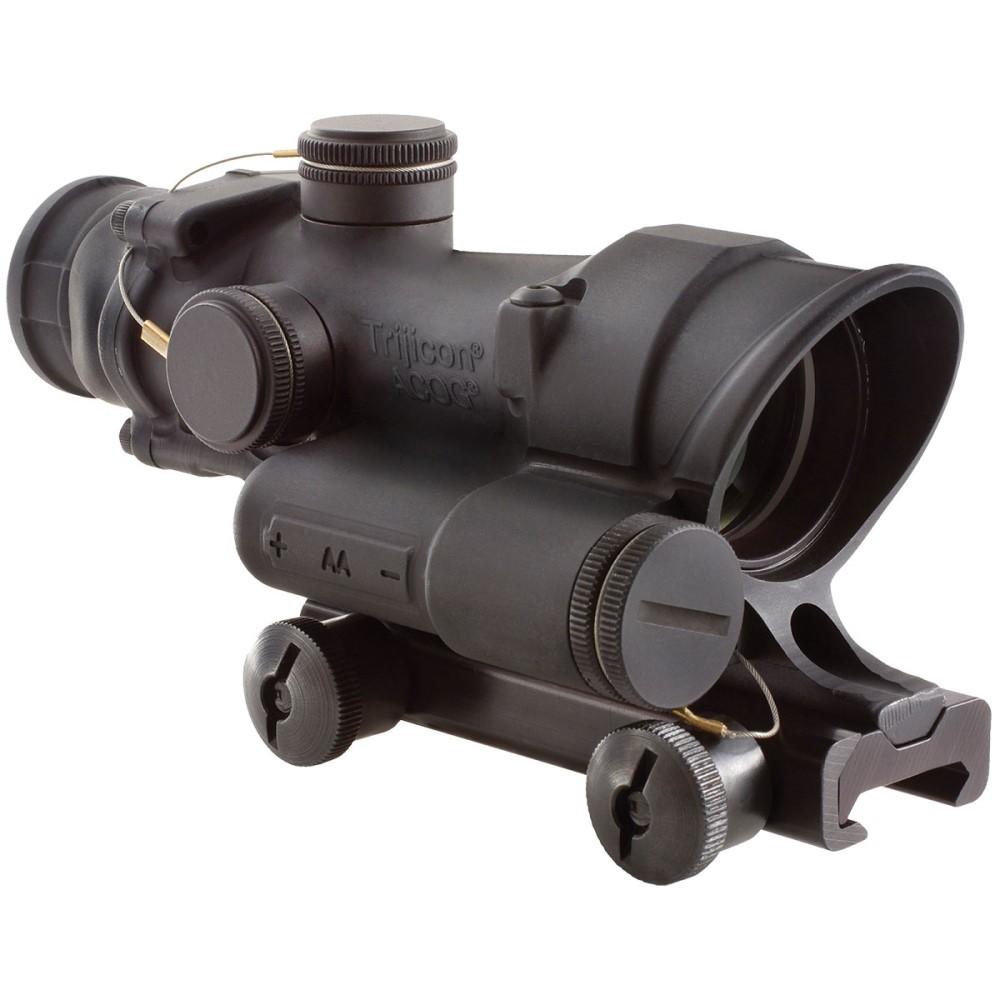 TrijiconInc. Trijicon ACOG 4x32mm LED Scope - Battery Illuminated Green Horseshoe Dot .223 Ballistic Reticle with TA51 Mount