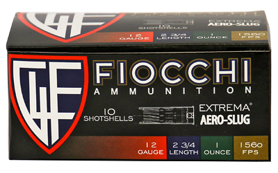 Fiocchi Aero Rifled Slug 12 ga 2-3/4" 1 oz 1560 fps Slug 10/ct