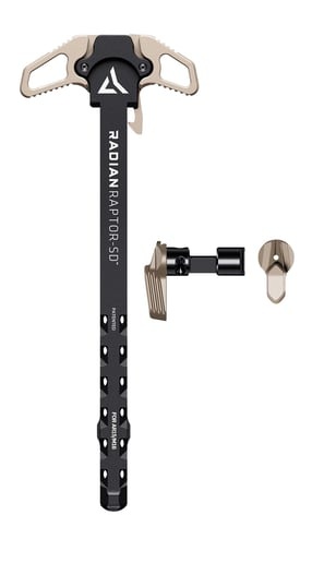 Radian Weapons Combo Raptor AR-15 Charging Handle FDE Ambi and Talon 45/90 Safety Selector FDE Ambi