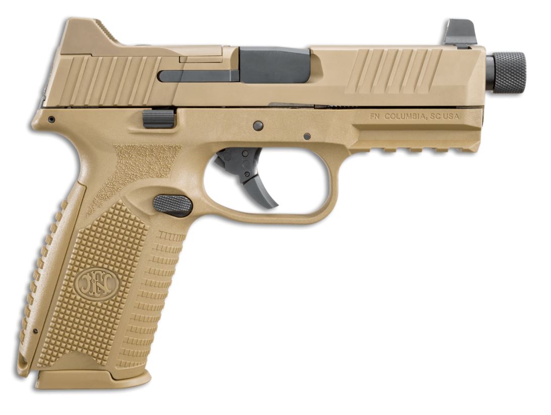 FN 509 Tactical Handgun 9mm Luger 10rd Magazines (2) 4.5" Threaded Barrel FDE NMS