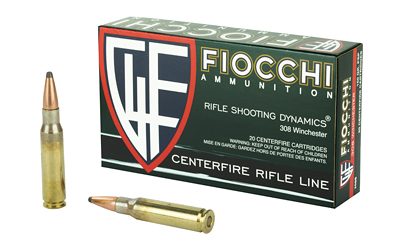 Fiocchi Field Dynamics Rifle Ammunition .308 Win 150 gr PSP 2750 fps 20/ct
