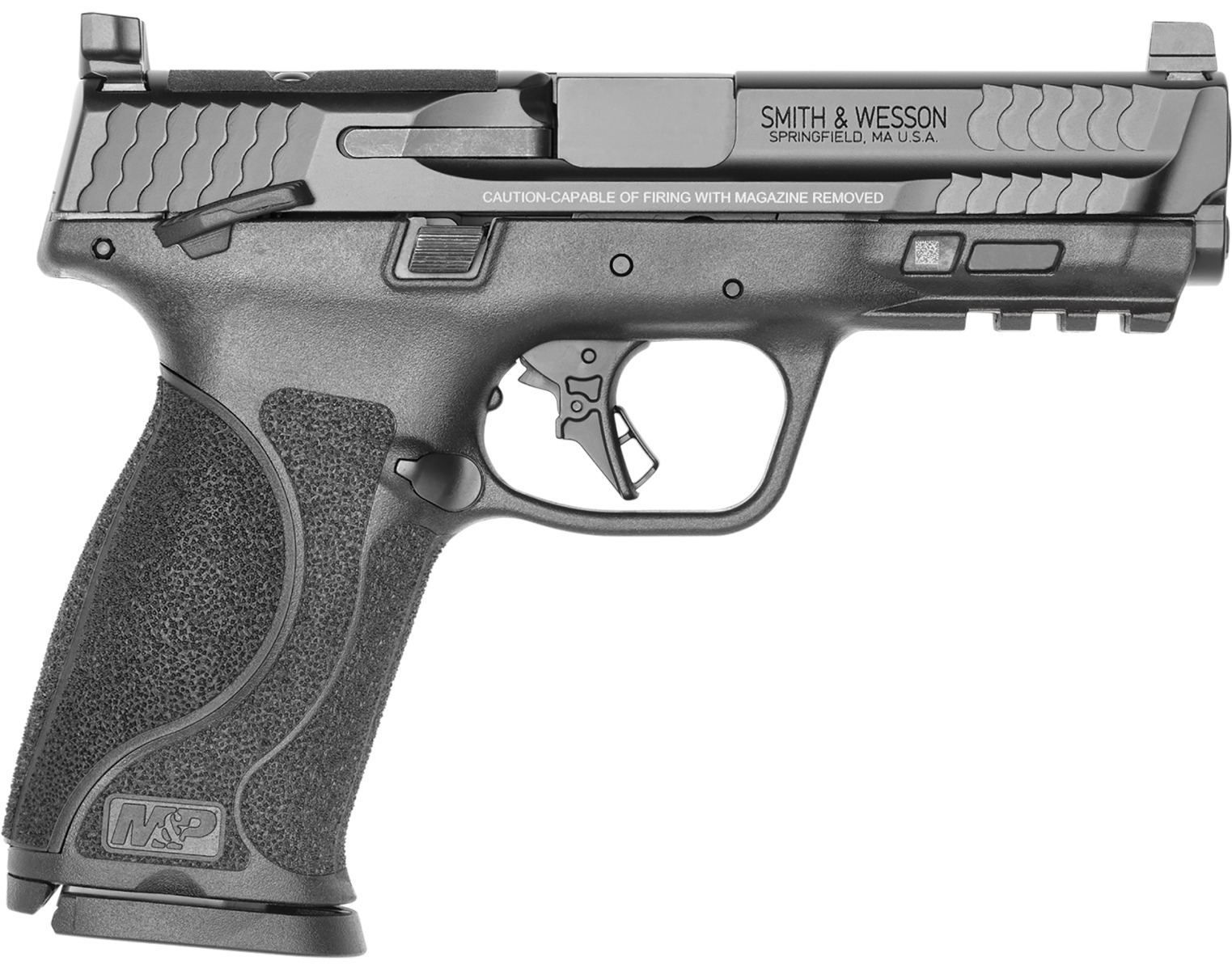Smith & Wesson Inc. S&W M&P 9 Compact M2.0 OR Optic Ready Hand Gun 9mm Luger 17rd Magazine 4.25" Barrel Thumb Safety Black