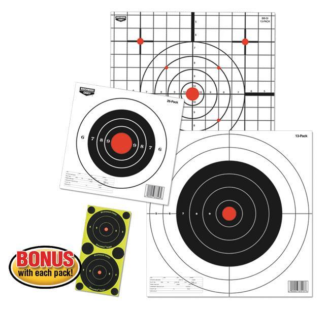 Birchwood Casey Eze-Scorer Targets 8" Round Bull's-Eye Targets 26/ct