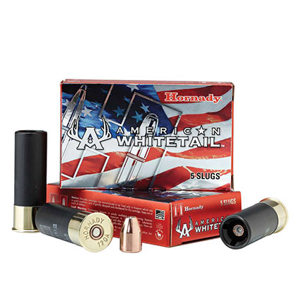 Hornady American Whitetail Shotshell 12 ga 2-3/4" 325 gr 1825 fps Slug 5/ct