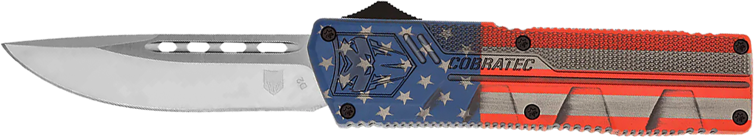 CobraTec Knives CBT LTWT AMERICAN FLAG DROP PT