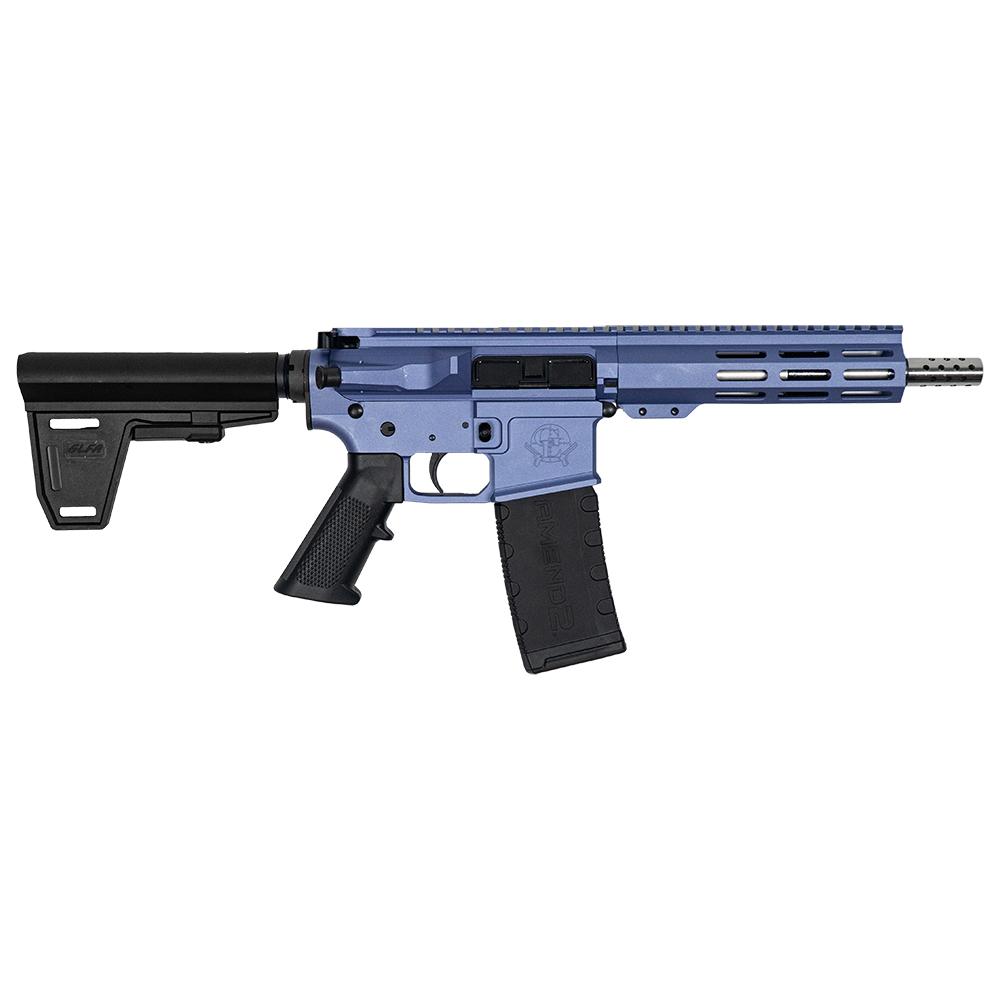 10 Ring GLFA 223 Wylde Braced Pistol .223 Wylde 30rd Magazine 7.5" Stainless Steel Barrel Wild Orchid Finish