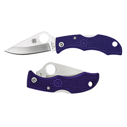 SPYDERCO LADYBUG3 PURPLE FRN PLAIN