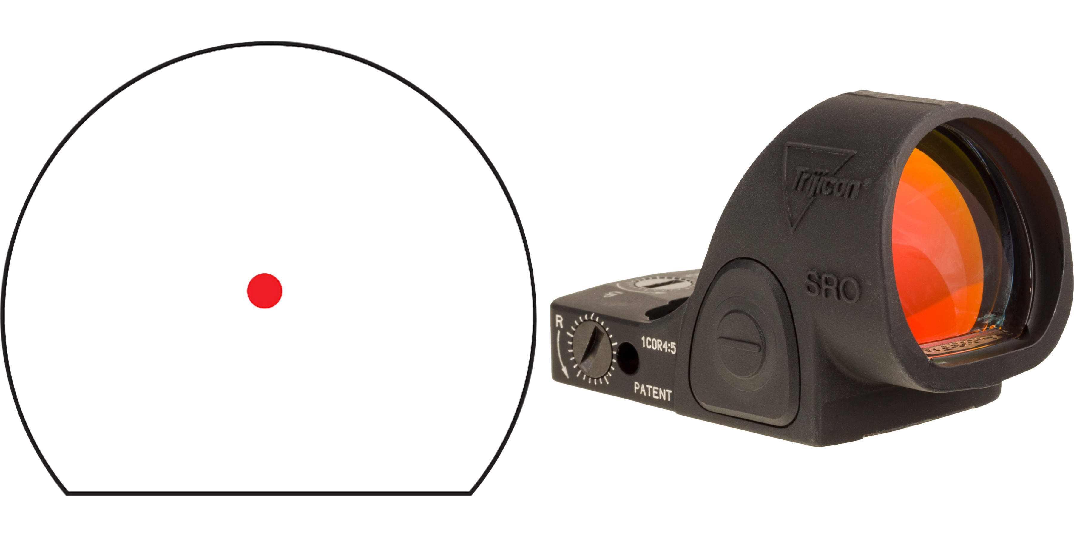 TrijiconInc. Trijicon SRO Red Dot Sight 5.0 MOA Red Dot Adjustable LED