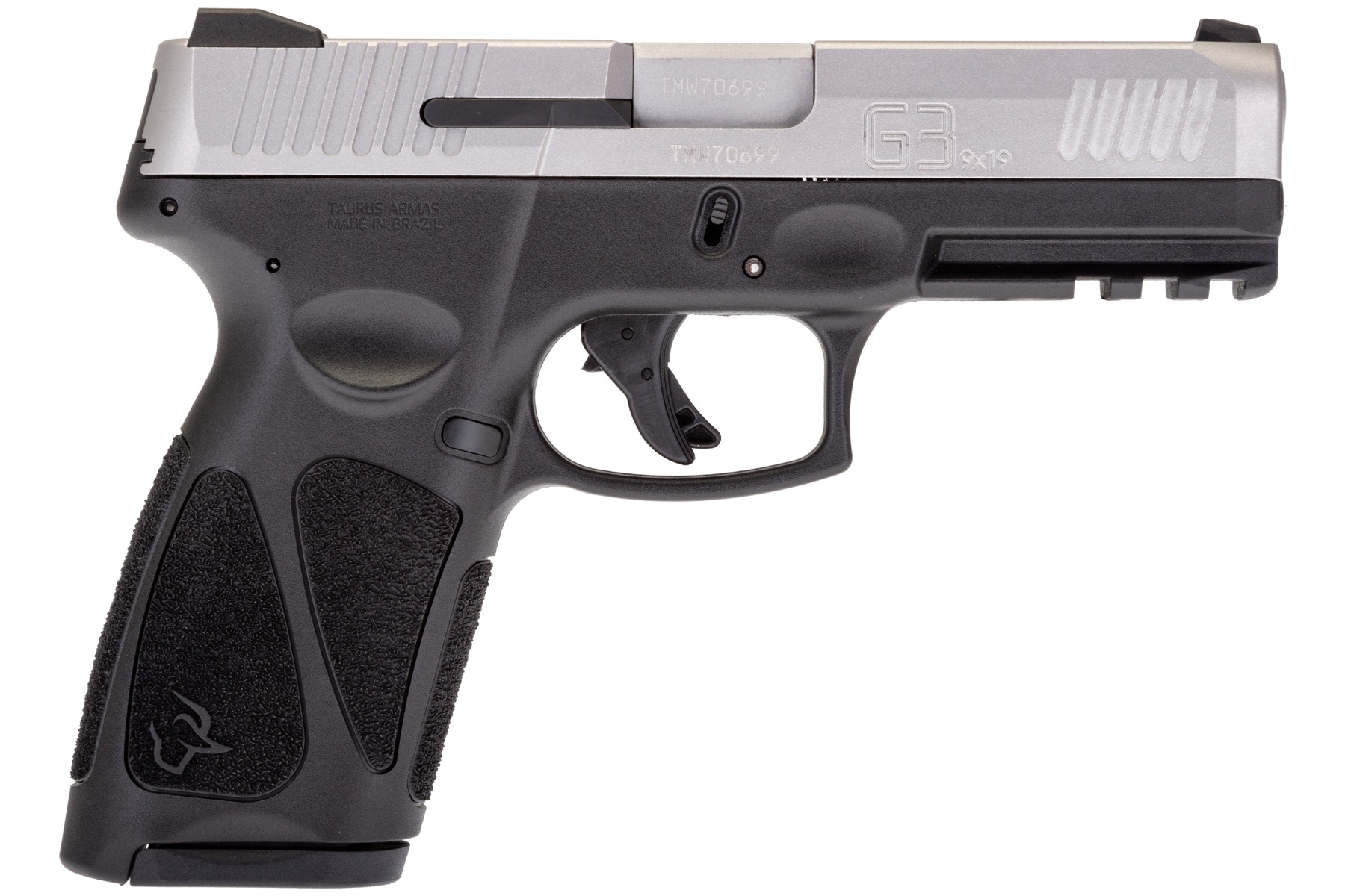 Taurus G3 Matte Stainless 9mm Luger Full Size 17rds Steel Sight 4" Barrel