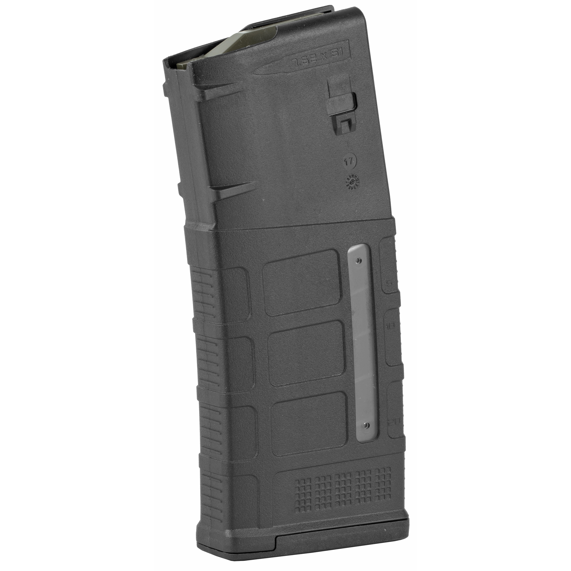 Magpul PMAG 25 LR/SR GEN M3 Window Rifle Magazine for DPMS/SR25/LaRue OBR 7.62X51mm NATO 25/rd