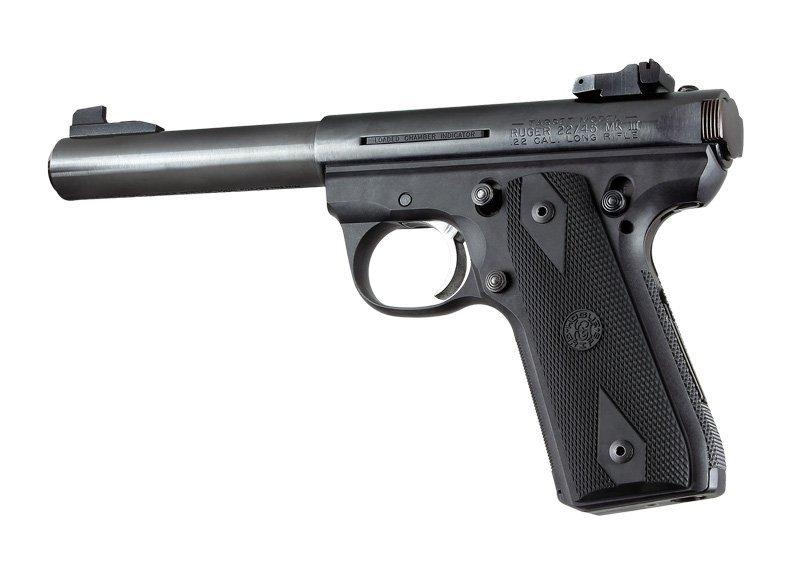 Hogue Inc. Ruger 22/45 RP Rubber Grip Panels Checkered W/Diamonds