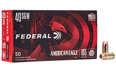 Federal Cartridge Co. American Eagle Handgun Ammunition .40 S&W 165 gr. FMJ 1130 fps 50/ct