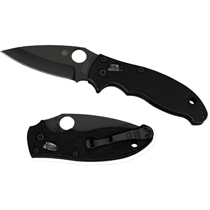 SPYDERCO MANIX 2 BLACK BLADE 3.375"