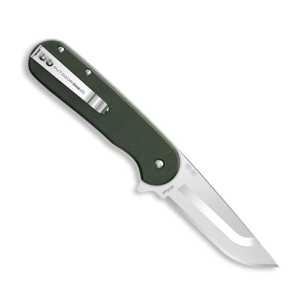 Outdoor Edge Razor VX3 Replaceable Blade Folding Knife 3" Drop Point Blade Green