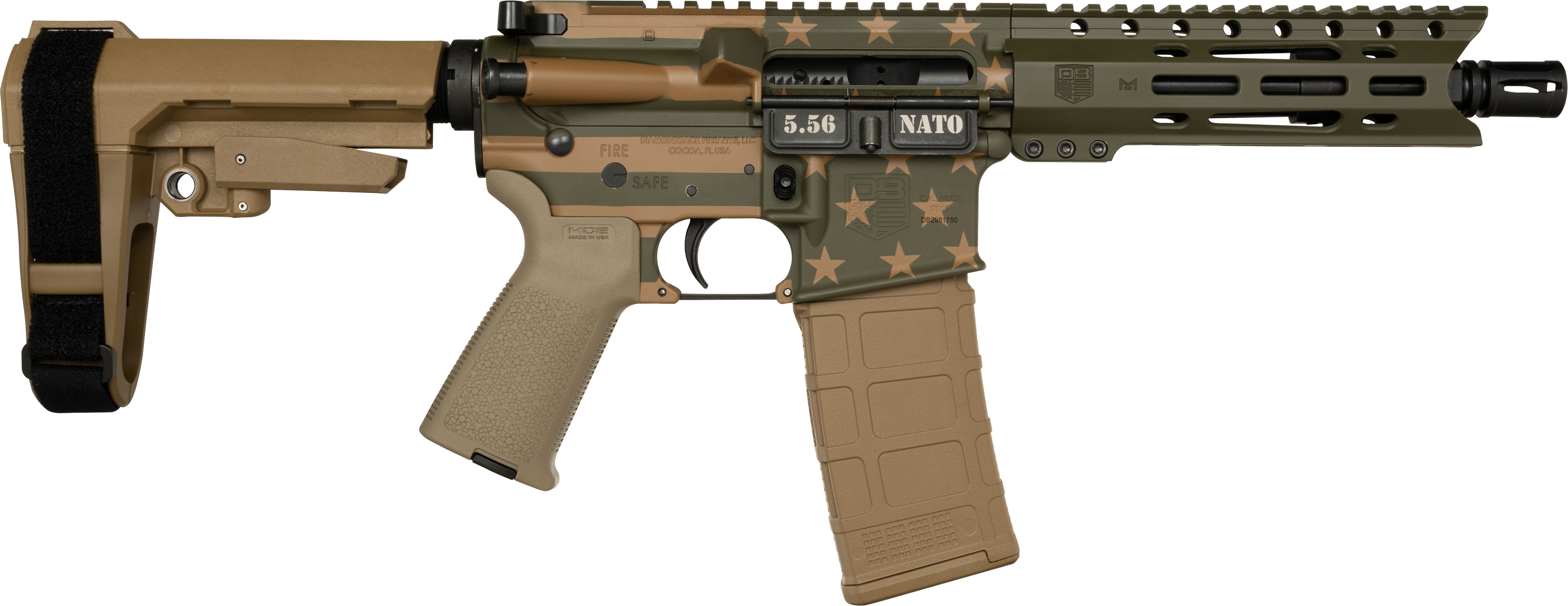 DiamondBack DBF DB15 5.56 PST OD FLAG 30RD