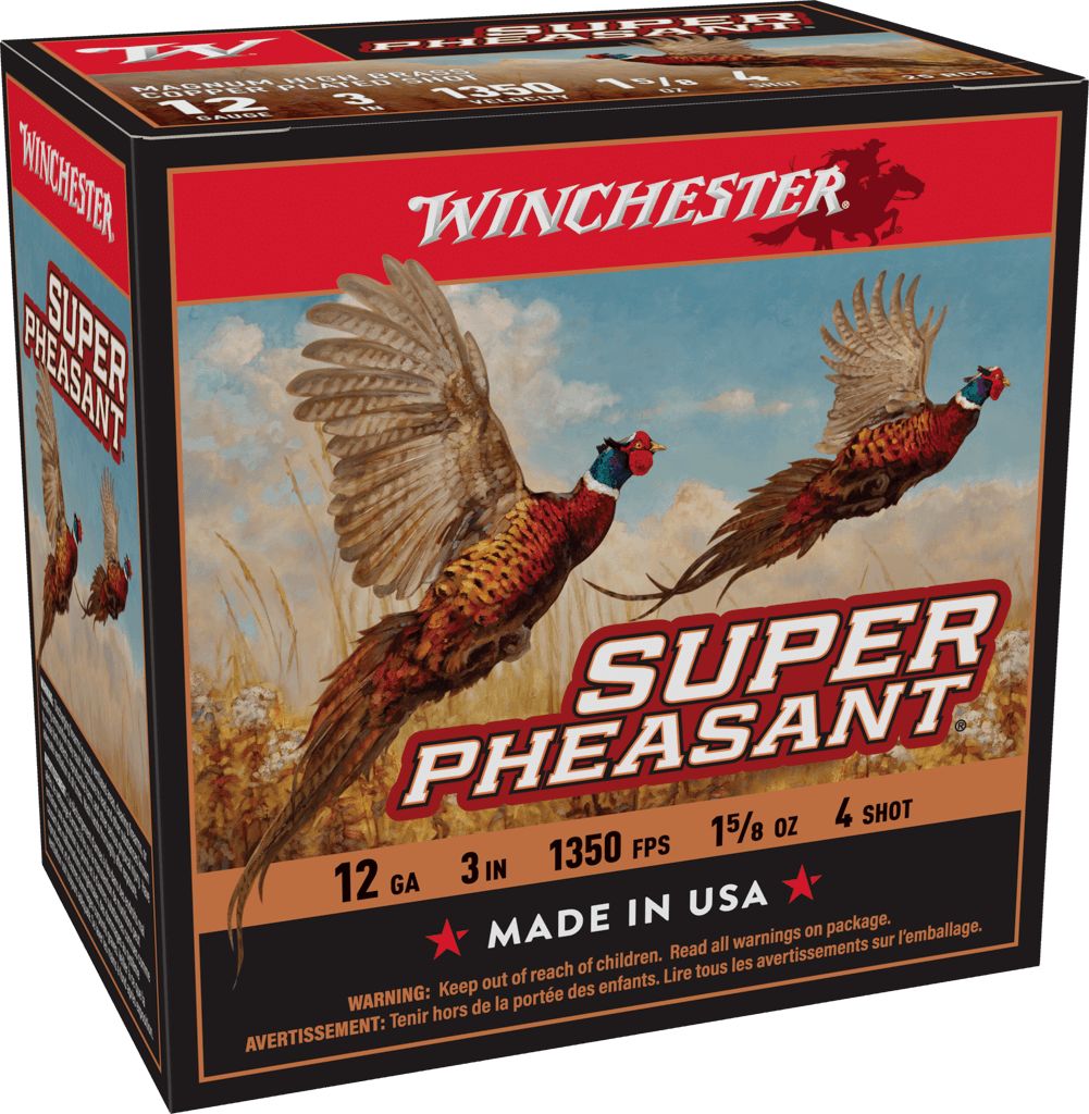 Winchester Super-X Super Pheasant Shotshells 12 ga 3" 1-5/8 oz 1450 fps #4 25/ct