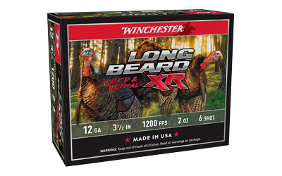 Winchester Long Beard XR Shotshells 12 ga 3-1/2" 2 oz #6 1200 fps 10/ct