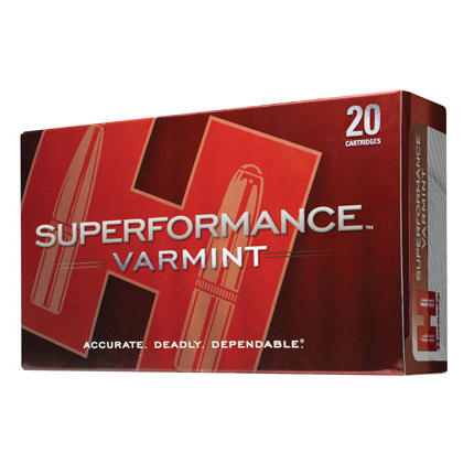 Hornady Superformance Rifle Ammunition .222 Rem 50 gr V-MAX 3395 fps 20/ct