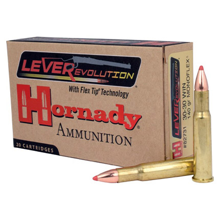HORNADY LEVERREVOLUTION 30-30 WIN 140 GR FTX 20RD BX 200RD CASE