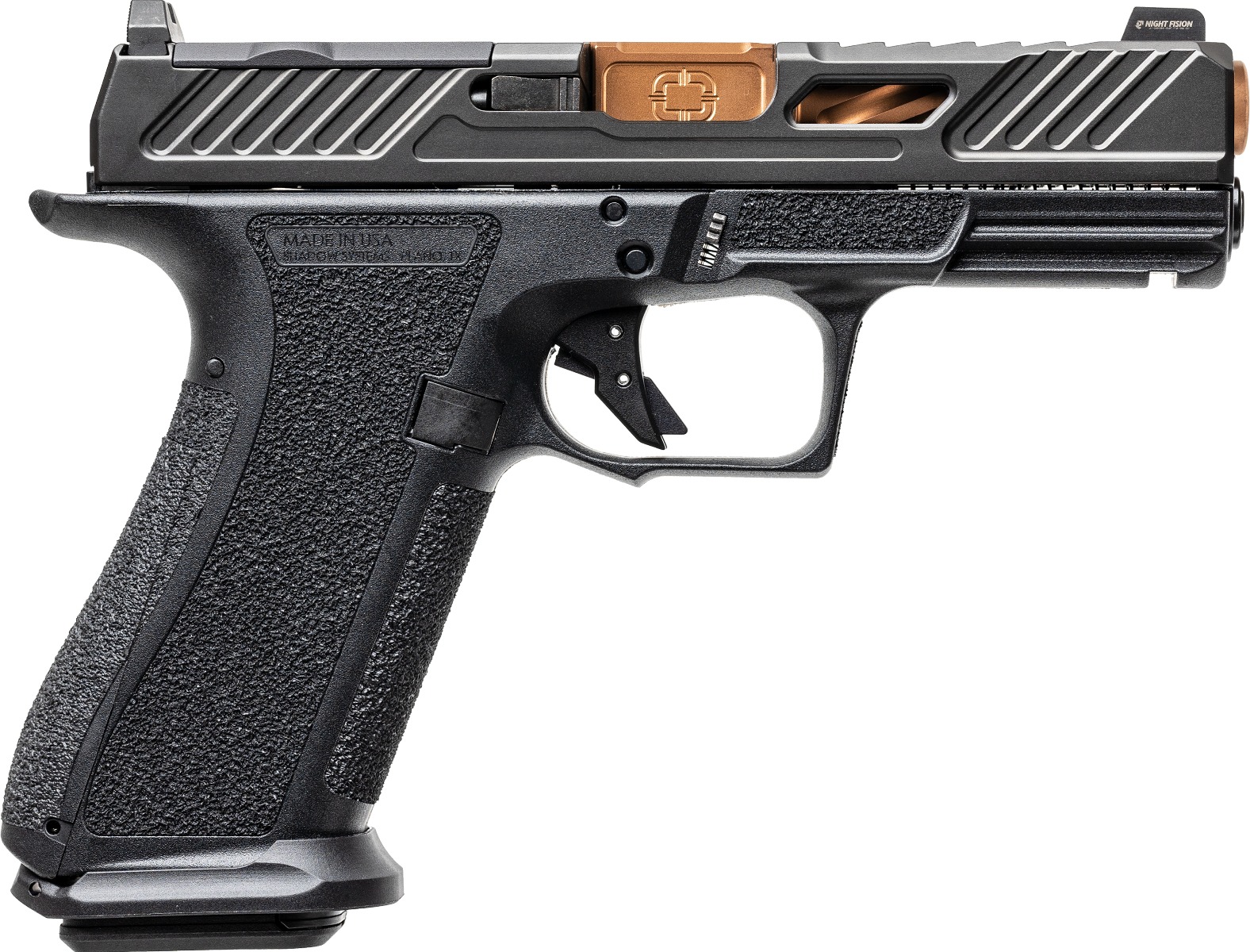 Shadow Systems XR920 Elite Optic Cut Handgun 9mm Luger 17rd Magazine 4" Bronze Barrel Black Grip