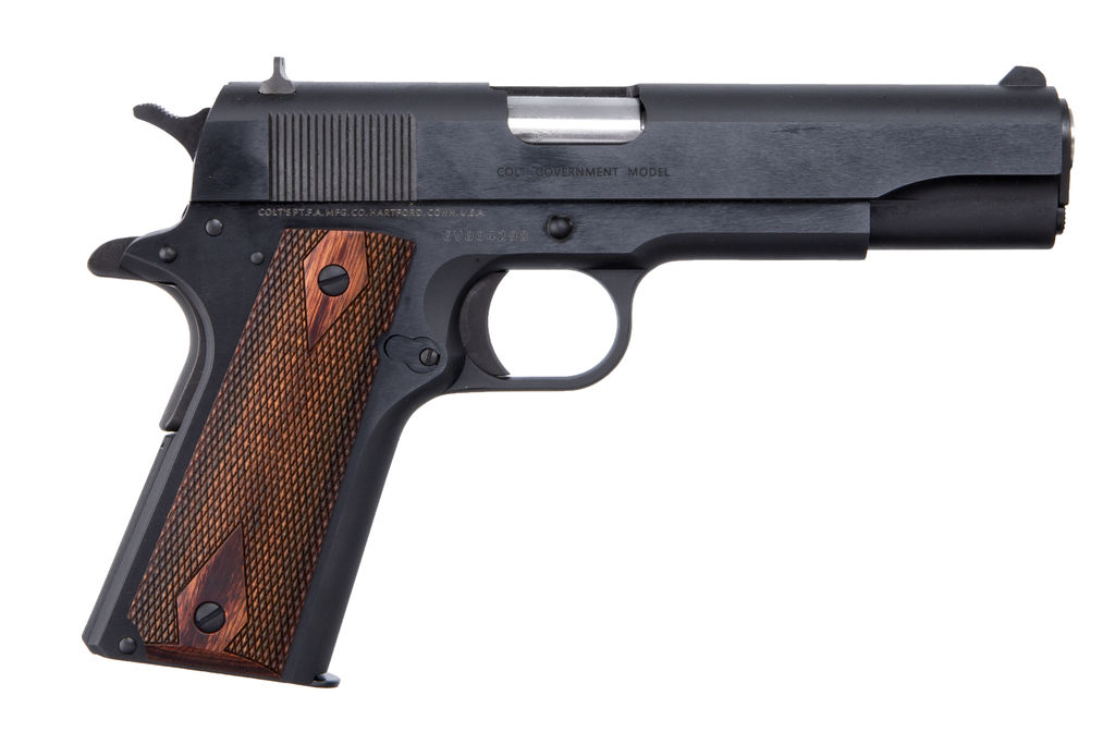 Colt Government Model Handgun .45 Auto 7rd Magazine 5" Barrel Blued Finish