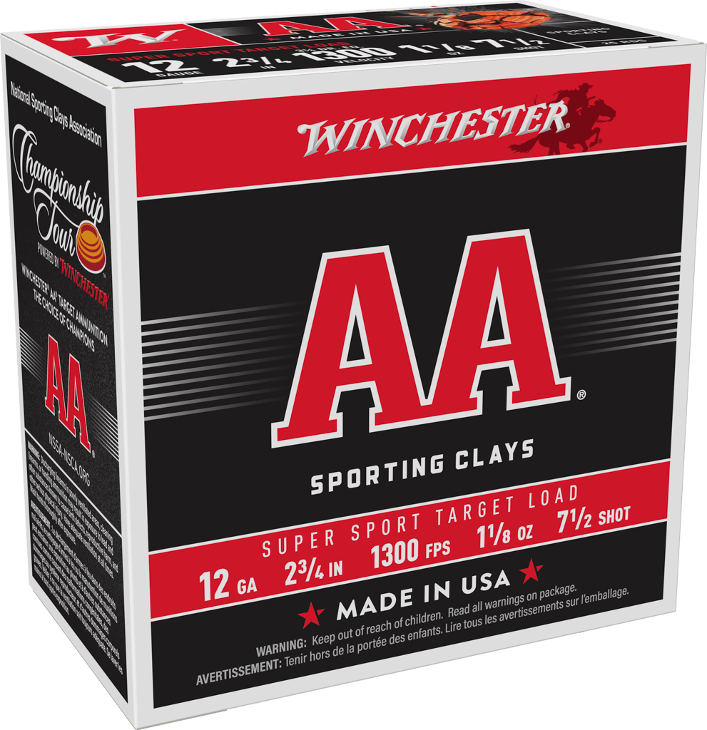 Winchester AA Super Sport 12 ga 2-3/4" 1-1/8 oz #7.5 1300 fps - 25/ct