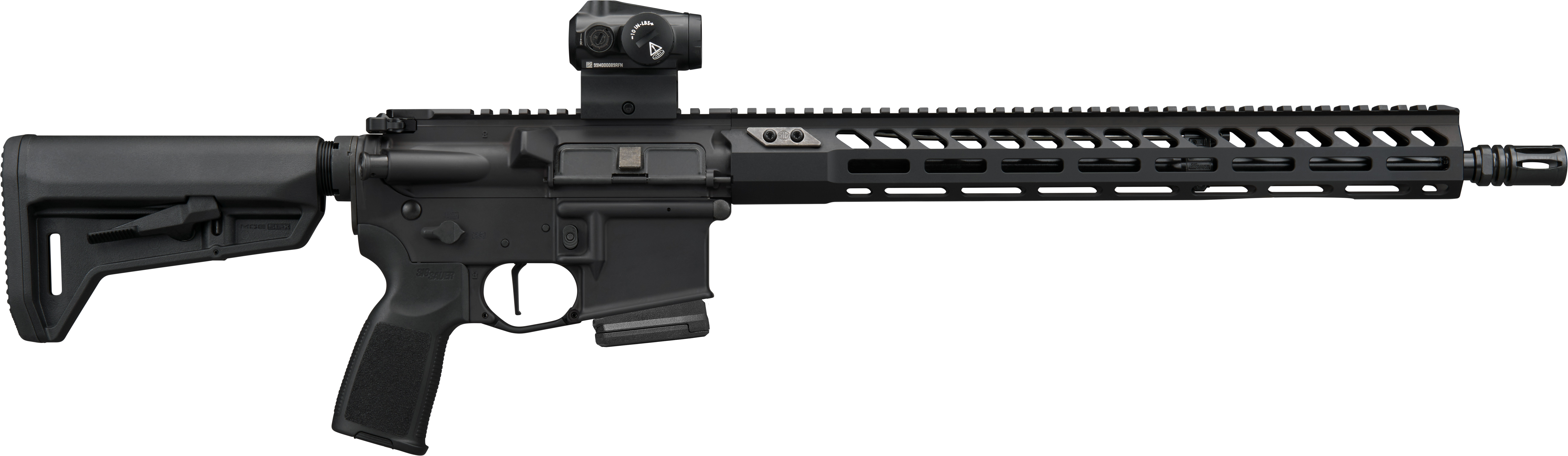SIG SAUER M400 FORGE 5.56 RIFLE 16.5" BBL, BLACK, ROMEO MSR G2, TELESTOCK 1-10RD MAG