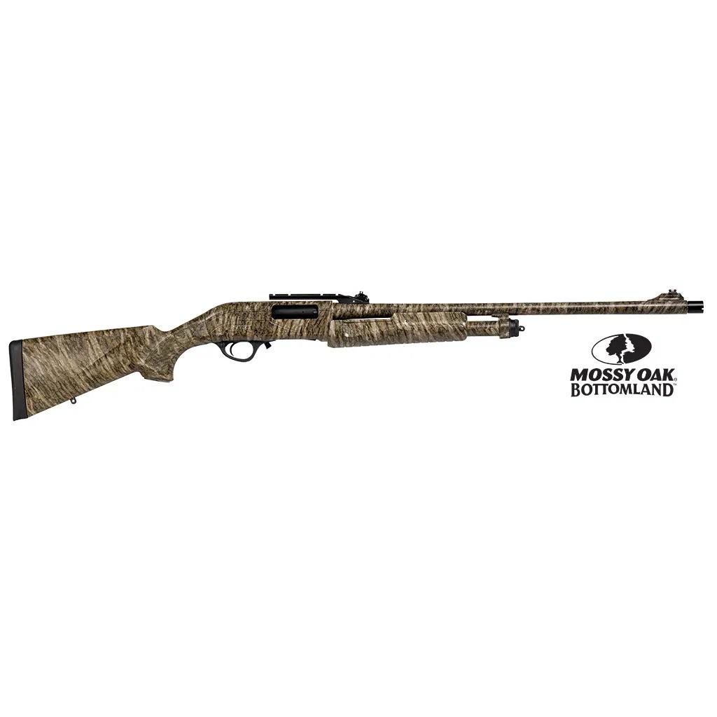 Hatsan USA / Escort Shotguns Escort Field Hunter Turkey Pump Shotgun 12ga 3" Chamber 4rd Capacity 24" Barrel Mossy Oak Bottomland Stock